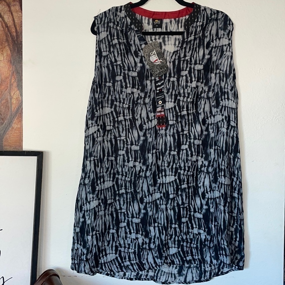 Soch Printed Sleeveless Tunic Dress